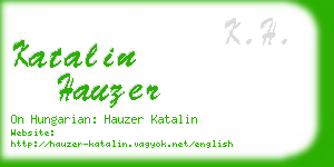 katalin hauzer business card